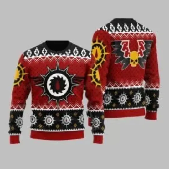Discover 2025 Christmas Warhammer Flesh Tearers Ugly Sweater