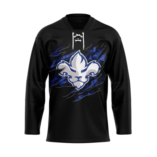 Discover Personalized Trois-Rivières Lions Special Design Lace Hockey Shirt