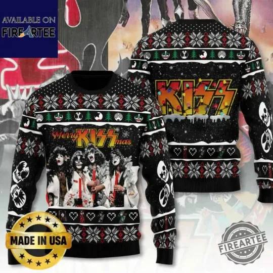 Ace Frehley Christmas Wool Ugly Sweatshirt
