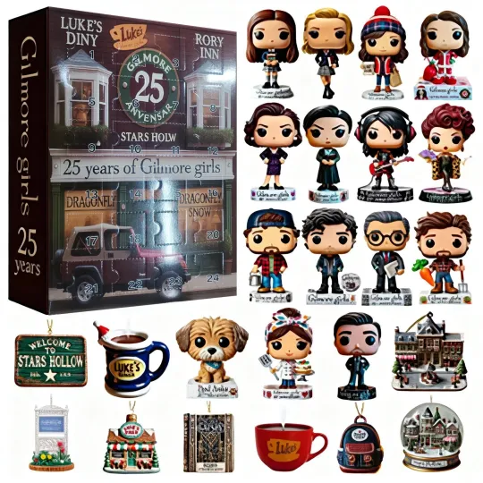 2025 Acrylic Advent Calendar with Mystery Collectible Figures Gilmore Girls