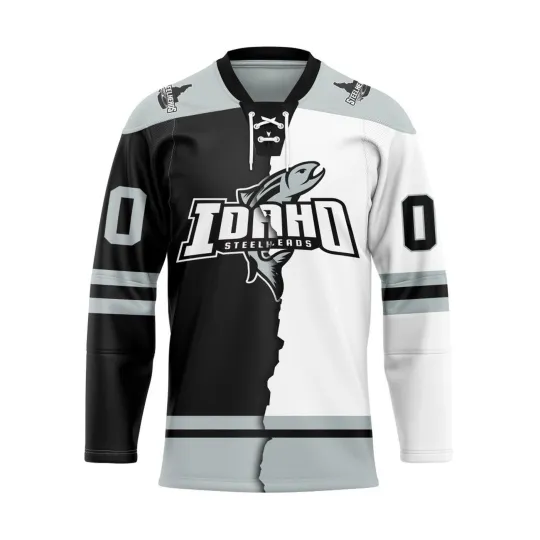 Discover Personalized Idaho Steelheads  Mix Design Lace Hockey Shirt