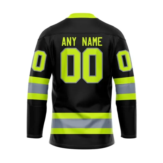 Discover Personalized Utah Hockey Club Special Honoring Firefighters Lace Hockey Shirt