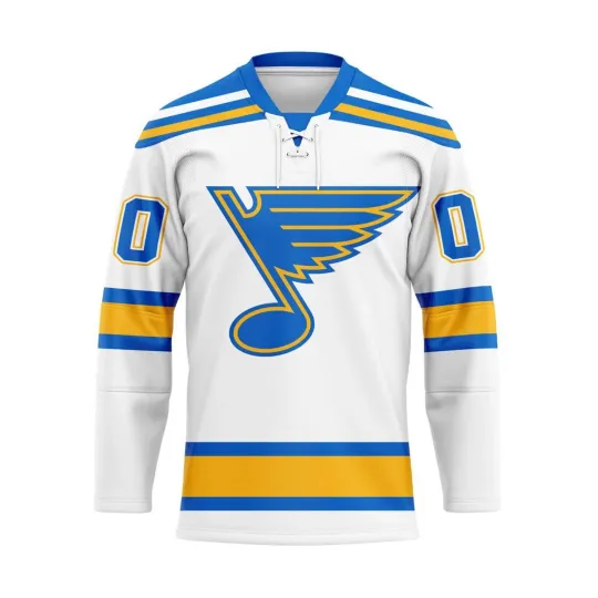 Discover Personalized St. Louis Blues New 2025/2026 Away Design Lace Hockey Shirt