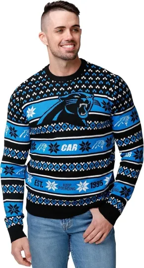 Discover Team Big Logo Ugly Sweater Carolina Football , Gift For Fan, Christmas Gift