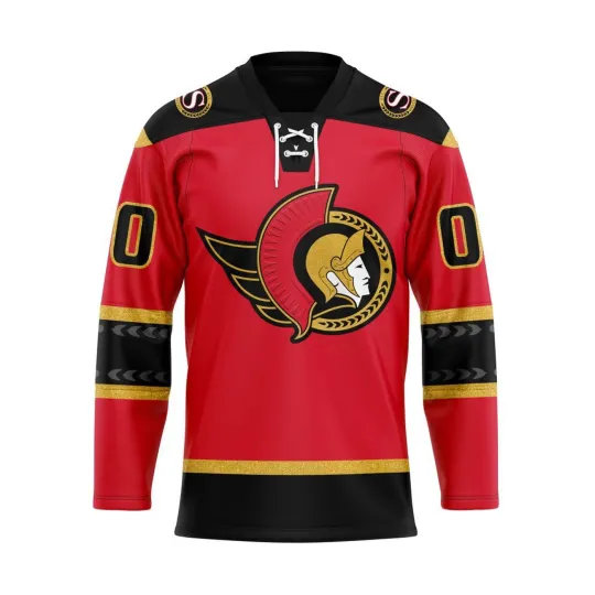 Discover Ottawa Senators Personalized 2025/26 Alternate Lace Hockey Shirt Fullsize