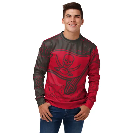 Discover Men's football Tampa Bay Football Ugly Printed Sweater, Gift For Fan, Christmas Gift