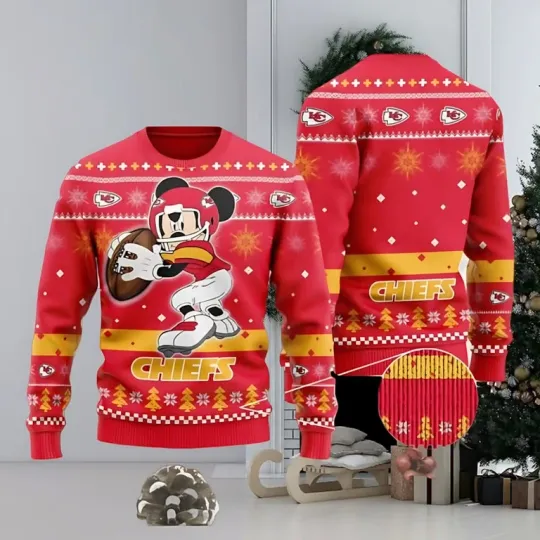 Discover XMAS KC Mickey Mouse 3D Ugly Christmas Sweater