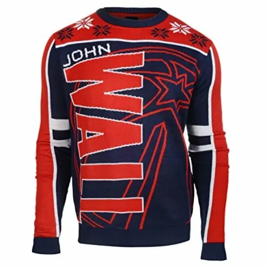 Discover KLEW NBA Men's Washington Wizards John Wall #2 Ugly Sweater