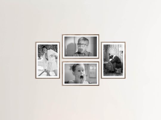 Discover Funny Bathroom Art Movie Poster Set | Mix and Match Holiday Print Bundle | Film Scene Toilet Humor Wall Decor Funny Gift