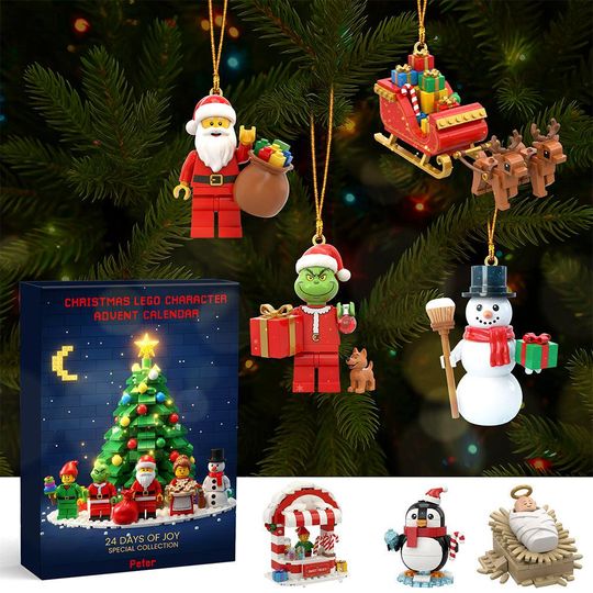 Discover Christmas Characters Acrylic Advent Calendar Blind Box for Kids, 2025 Holiday Gift