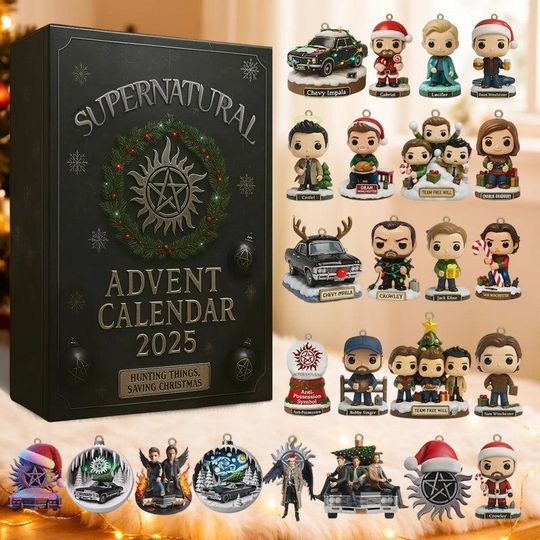 Discover Supernatural Acrylic Advent Calendar Blind Box - Movie & TV Show Collectibles for Fans