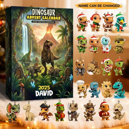 Discover Dinosaur Advent Calendar, Christmas Gift for Kids, Dinosaur Toys & Accessories