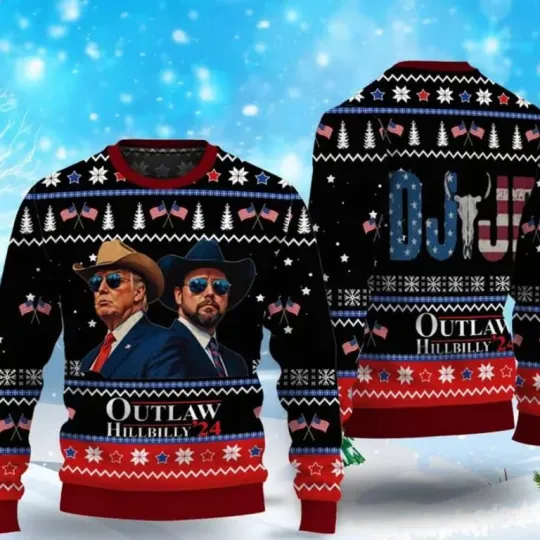 Discover Trump Xmas Ugly Sweater, Merry Christmas Great Again Holiday Gift