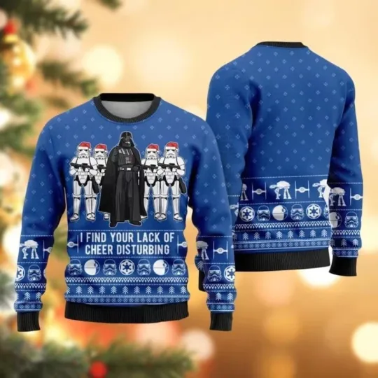 Star Wars Darth Vader and Stormtrooper Ugly Christmas Sweater