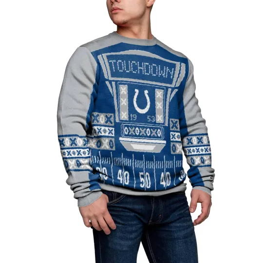 Discover Forever Collectibles football Men's Indianapolis Colts Ugly Light Up Sweater