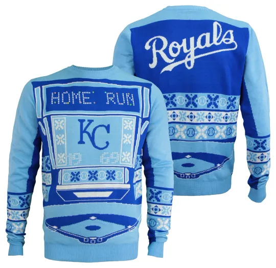 Men's Kansas City Royals Ugly Light Up Sweater, Gift For Fan, Christmas Gift