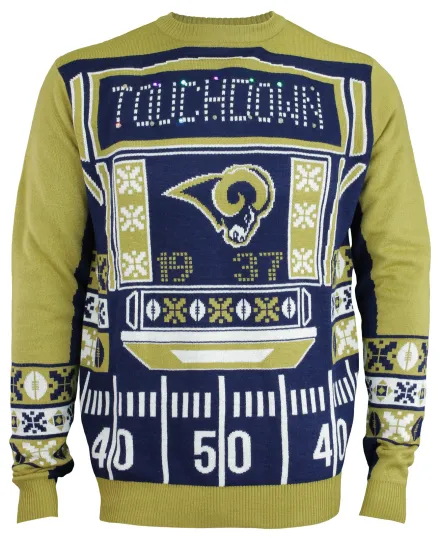 Discover Forever Collectibles football Men's Los Angeles Ugly Light Up Sweater, Christmas Gift