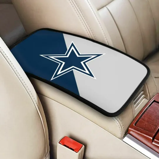 Discover football Dallas Cowboys Printed Car Armrest Pads