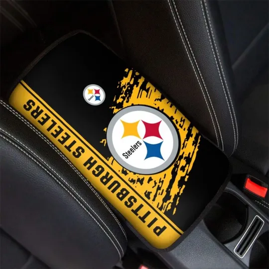 Discover football Pittsburgh Steeler Car Armrest Pads