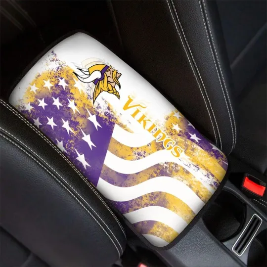 Discover football Minnesota Vikings Car Armrest Pads