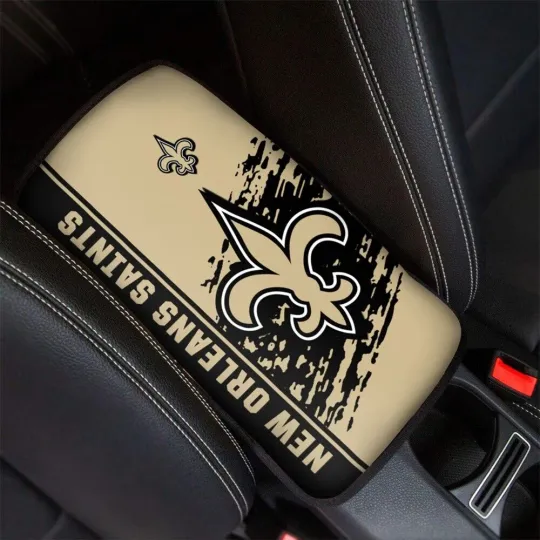 Discover football New Orleans Saints Car Armrest Pads
