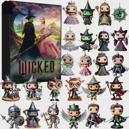 Discover 2025 Wicked Advent Calendar, 24 Days of Magical Surprises, Wicked Broadway Musical Themed Christmas Countdown Gift