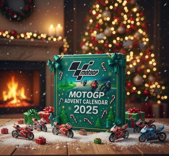 Discover MotoGP Advent Calendar 2025, Motorcycle Racing Fan Gift, 24 Day Motorsports Countdown, Acrylic Track Charms, Christmas Gift For Motor Lover