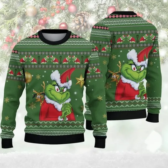 Discover funny character Ugly Woolen Christmas Sweater