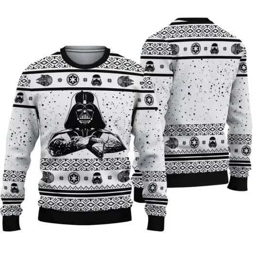 Discover Christmas Star Wars Santa Vader Ugly Sweater for Men S-5XL