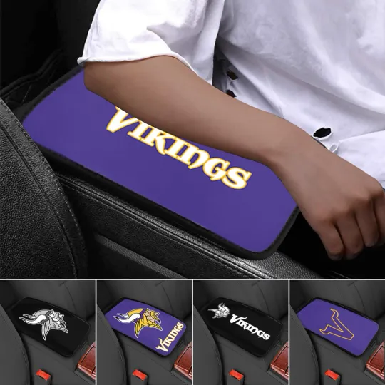 Discover Minnesota Vikings Car Armrest Pads