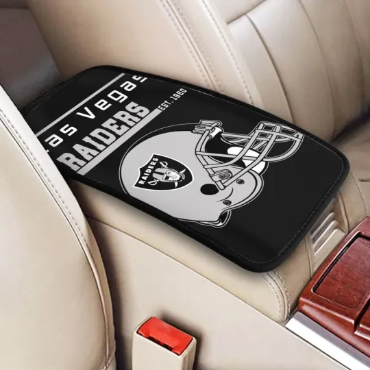 Discover Las Vegas Raiders Car Armrest Pads