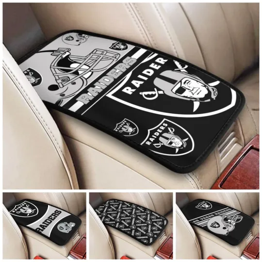 Discover Las Vegas Raiders Car Armrest Pads