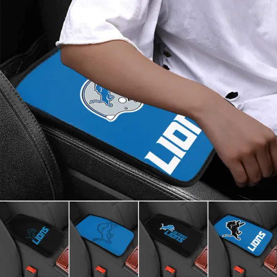 Discover Detroit Lions Car Armrest Pads