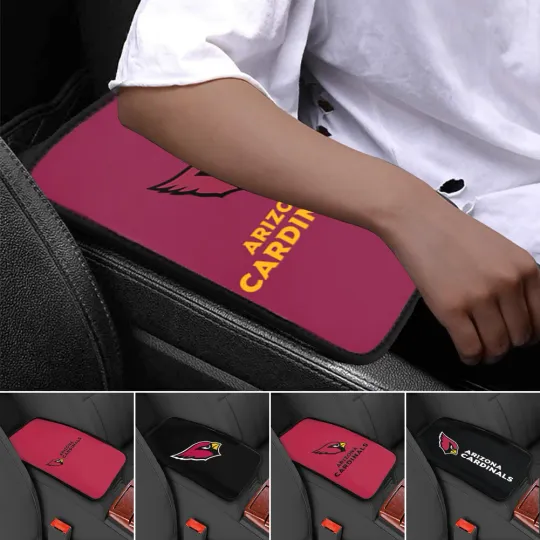 Discover Arizonna Cardinals Car Armrest Pads