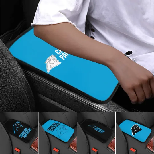 Discover Carolina Panthers Car Armrest Pads