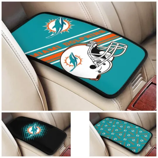 Discover Miami Dolphins Car Armrest Pads