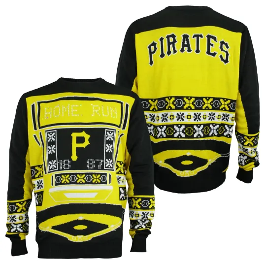 Discover Forever Collectibles Men's Pittsburgh Pirates Ugly Light Up Sweater, Christmas Gift