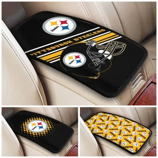 Discover Pittsburgh Steeler Car Armrest Pads