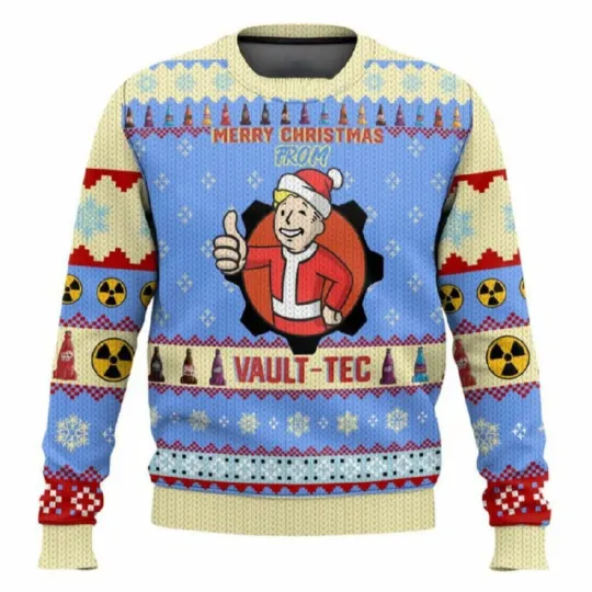 Discover Falllout Merry Christmas From Vault-Tec Ugly Christmas Sweater