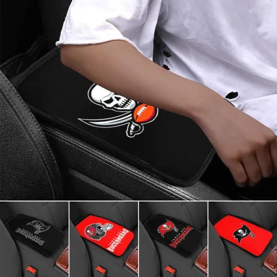 Discover Tampa Bay Buccaneers Car Armrest Pads