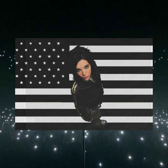 Discover Bill Kaulitz Wall Flag, Tokio Hotel Fan Art, Music Decor