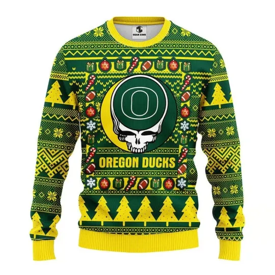 Oreg ducks Grateful Dead Christmas Ugly Sweater 2025 Limited Edition