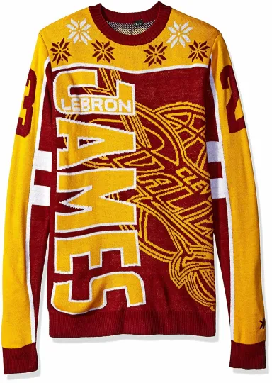 Men's Cleveland Cavaliers Lebron James #23 Ugly Sweater, Christmas Gift