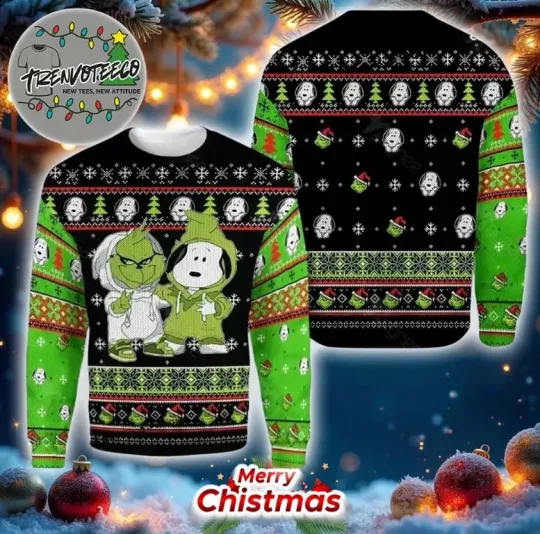 Discover Snoopy funny character Snoopy funny character Gift Fan Ugly Christmas Sweater
