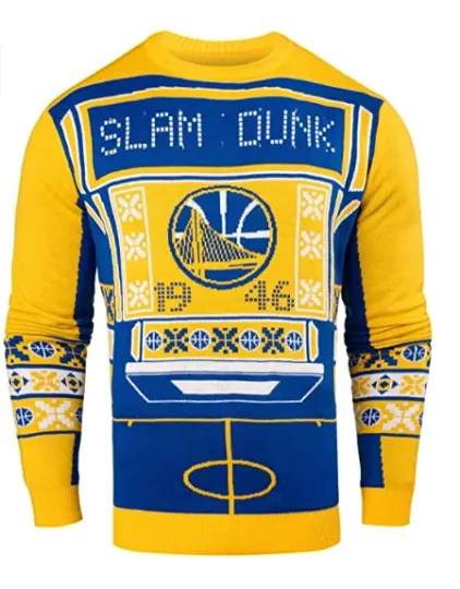 Forever Collectilbles Men's Golden State Warriors Ugly Light Up Sweater