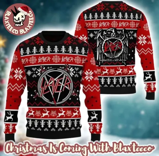 Discover Slayer Christmas Ugly Sweater Gift For Fans