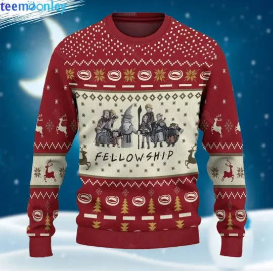 Discover Fellowship Lord Of The Rings Ugly Christmas Sweater