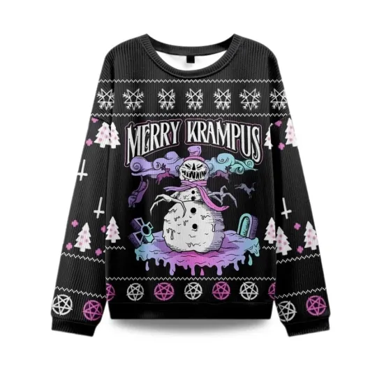 Merry Krampus Ugly Christmas Sweater
