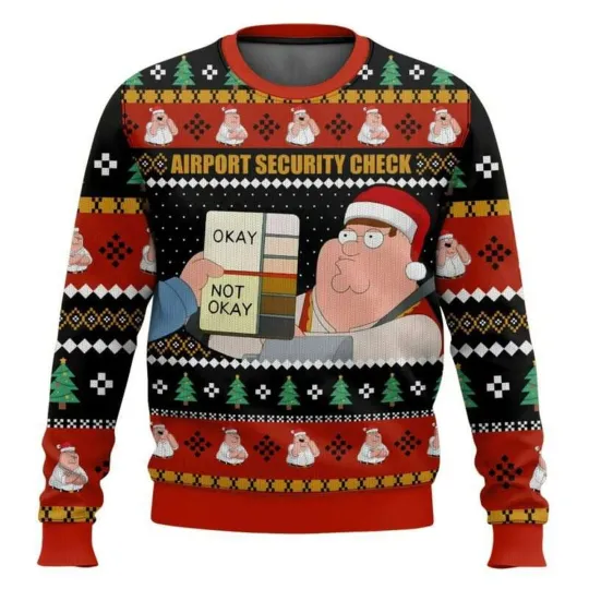 Family Guy Meme Security Check Christmas Ugly Sweater