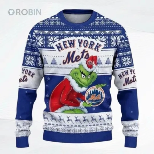 Discover funny character York Mets Ugly Christmas Sweater